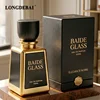 clear glass bottle