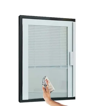Factory direct integral blinds between glass Blocking noise blinds build-in two glass for doors and windows