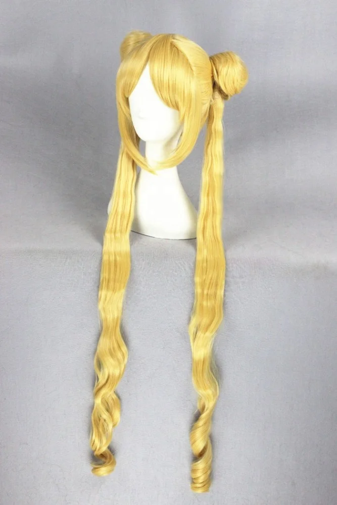 Natürliche Blonde Lockenperücke, 80 Cm – Für Cosplay, Party & Alltag