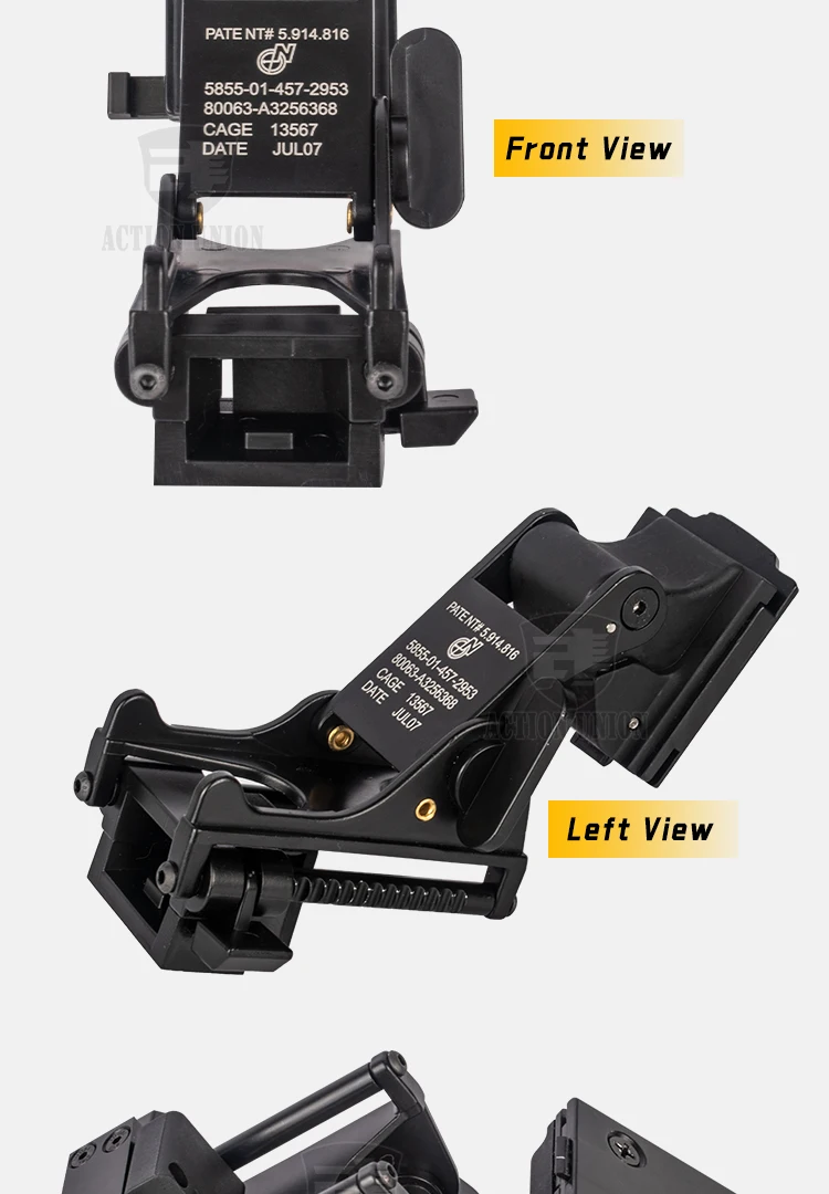 Action Union Helmet Accessory Nvg Mount Monocular Tactical Bracket
