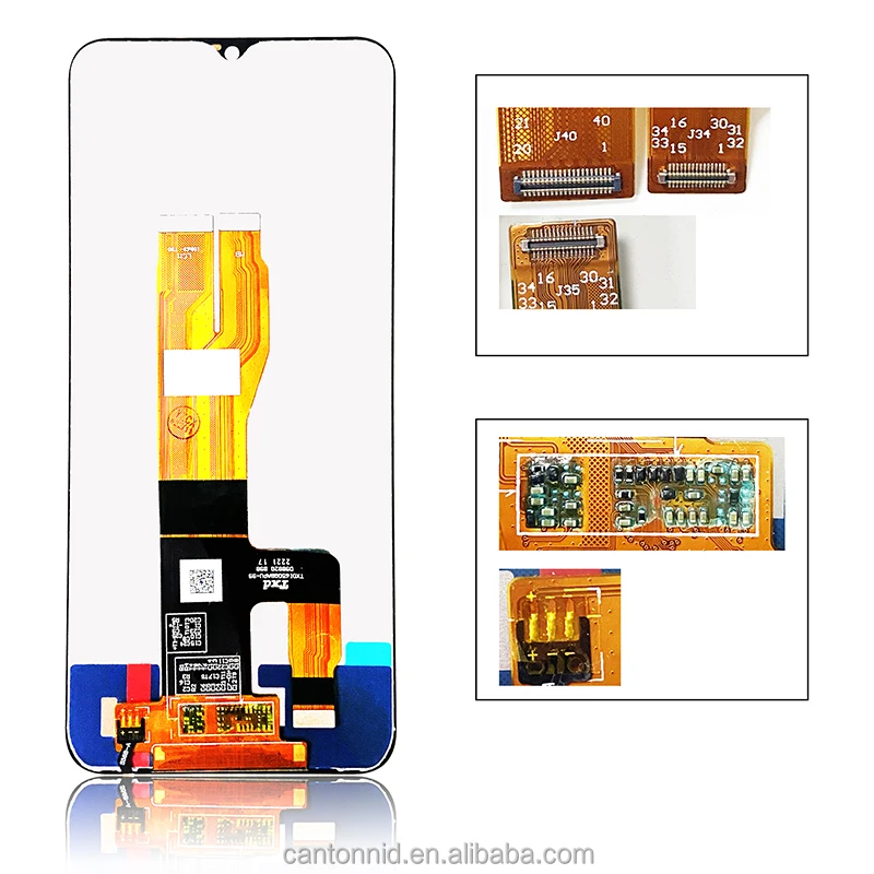 Ecran LCD & Vitre tactile Noir Assemblés Sans Châssis Pour
