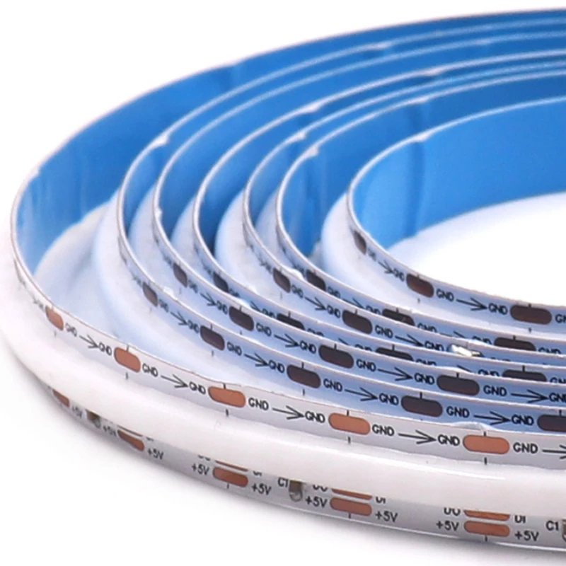 Rgb Cob Led Strip 5v 332leds/m Sk6812 High Density Soft Flexible Cob ...