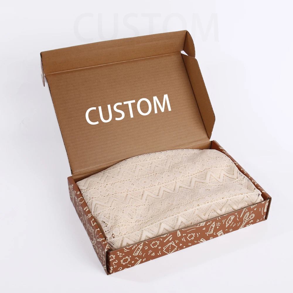 Boîte d’expédition pliante pour stockage, déménagement et transport, fabriquée en usine selon les spécifications OEM/ODM, en carton ondulé écologique, élégante et raffinée, pour l’emballage de vêtements, chaussettes et fourrures