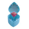 Caja azul cielo-rosas rosa melocotón