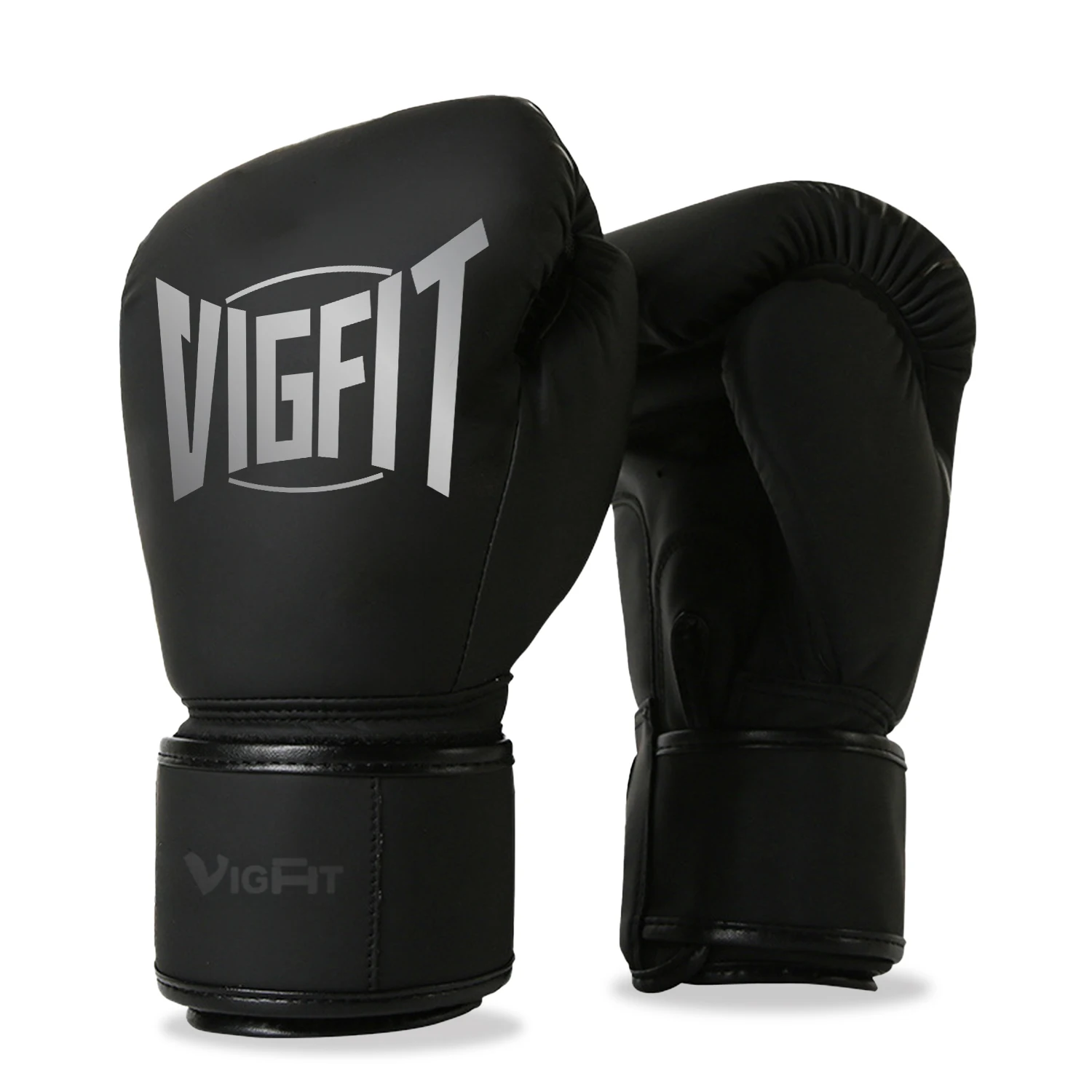 Frosted Boxing Gloves Free Combat Gloves MMA PU Leather Gloves Matte ...