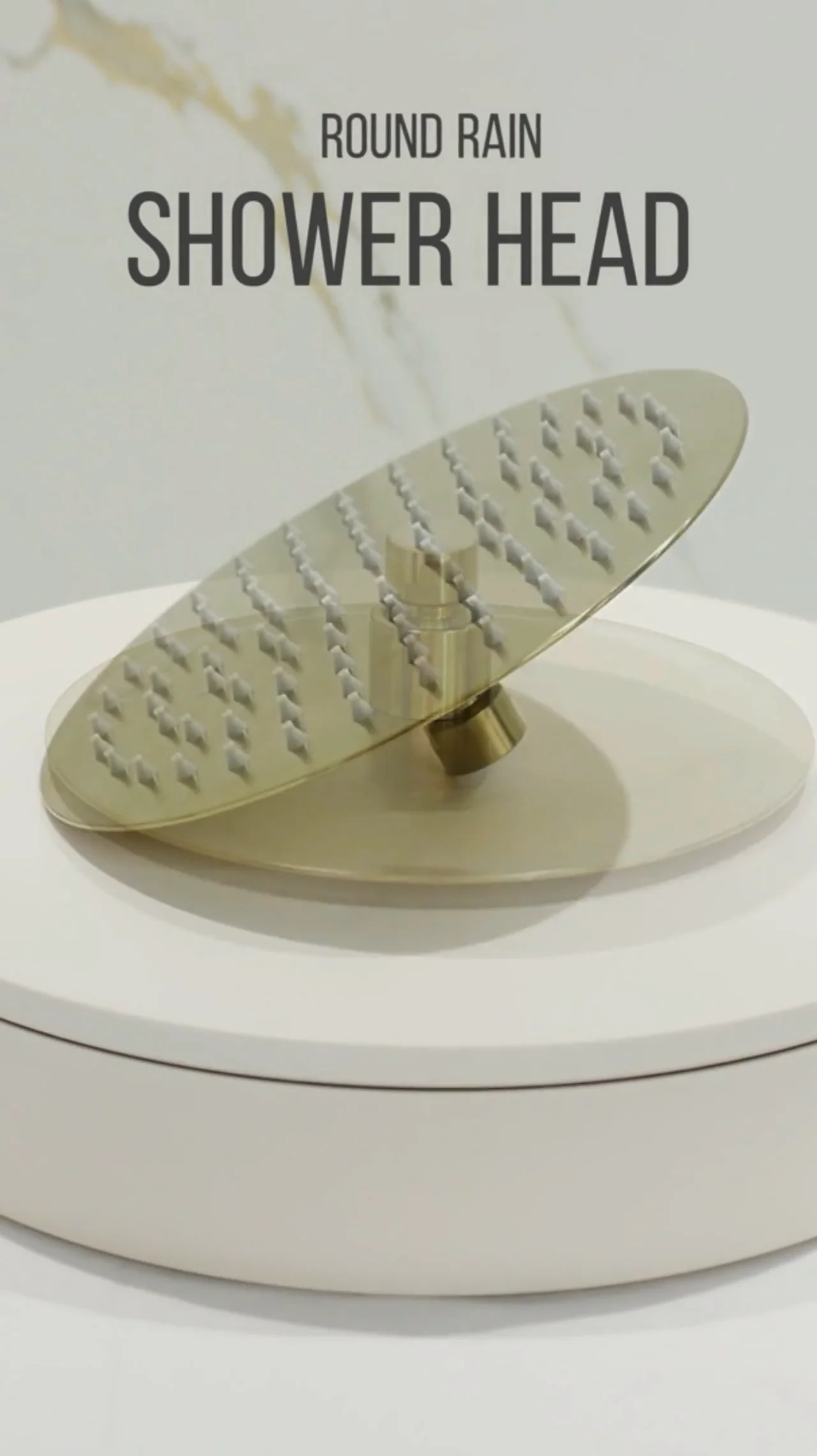 Multifunction Shower Head Handheld Shower Brushed Gold Bathroom Shower