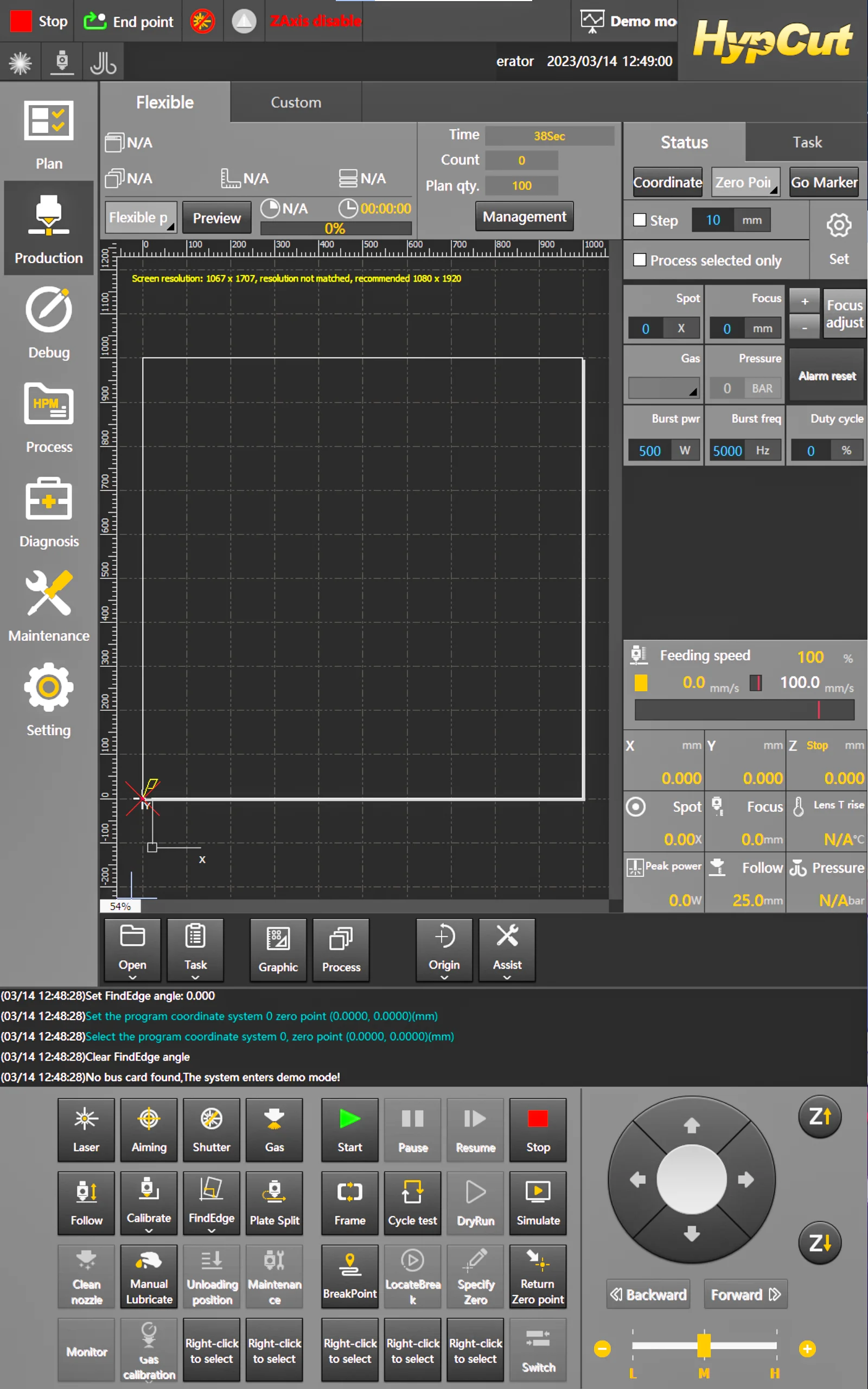 Hydcut CNC Controller+ Inovance Servo Motor Drive - High Productivity