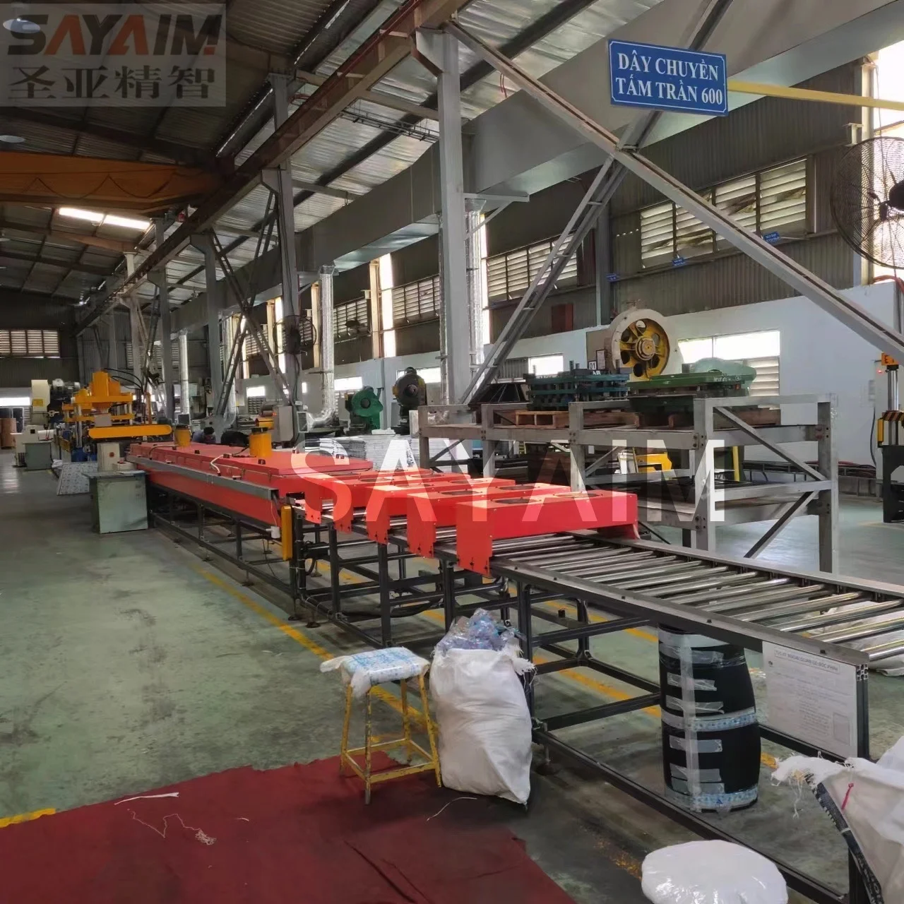 Automatic CNC Angle Steel Flange Production Line by SAYAIM