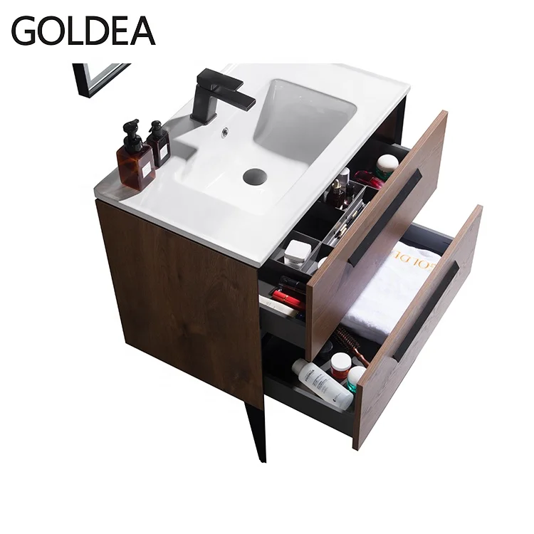 Китайский завод, новый современный дизайн шкафа из меламина для ванной комнаты