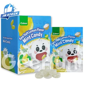 In Stock Wholesale Candy Mints Lozenge Candy 0 Sugar O Fat Provide Energy Focus Sea Salt Lemon Flavor Mint Candy