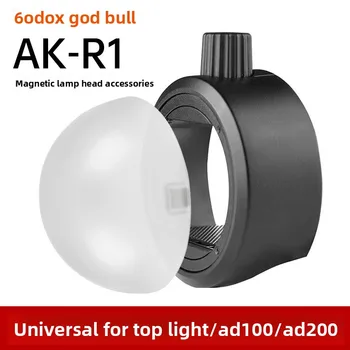 Godox AK-R1 AK-R11 AK-R12 S-R1 Camera-Top Flash Diffuser Kit Acrylic Material Magnetic Attachment Quick Installation Genuine detail image