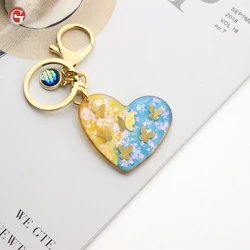 Оптовая продажа с фабрики, имеющийся нежный брелок с кисточками в стиле бохо, модный подарок, акриловый, Цинковый, полипропиленовый пакет, кристальная картина, приветствуется OEM