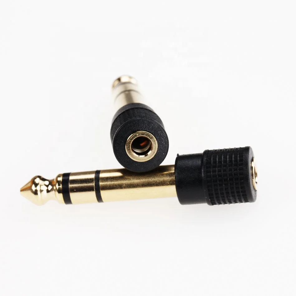 Adattatore Jack Audio Da 3,5 Mm A 6,35 Mm | Convertitore Spina Femmina A Maschio Per Cuffie E Altoparlanti - 3