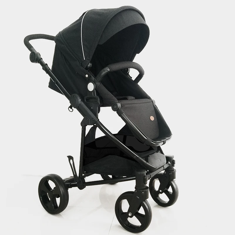 
Лидер продаж, роскошная Складная коляска с золотым хромом, 3 в 1 