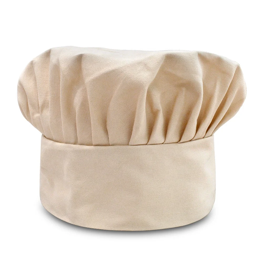 Custom Chef Hat With Heat Transfer Printing Logo Poly Cotton Cooking Caps Wholesale Kids /Adult Chef Hat