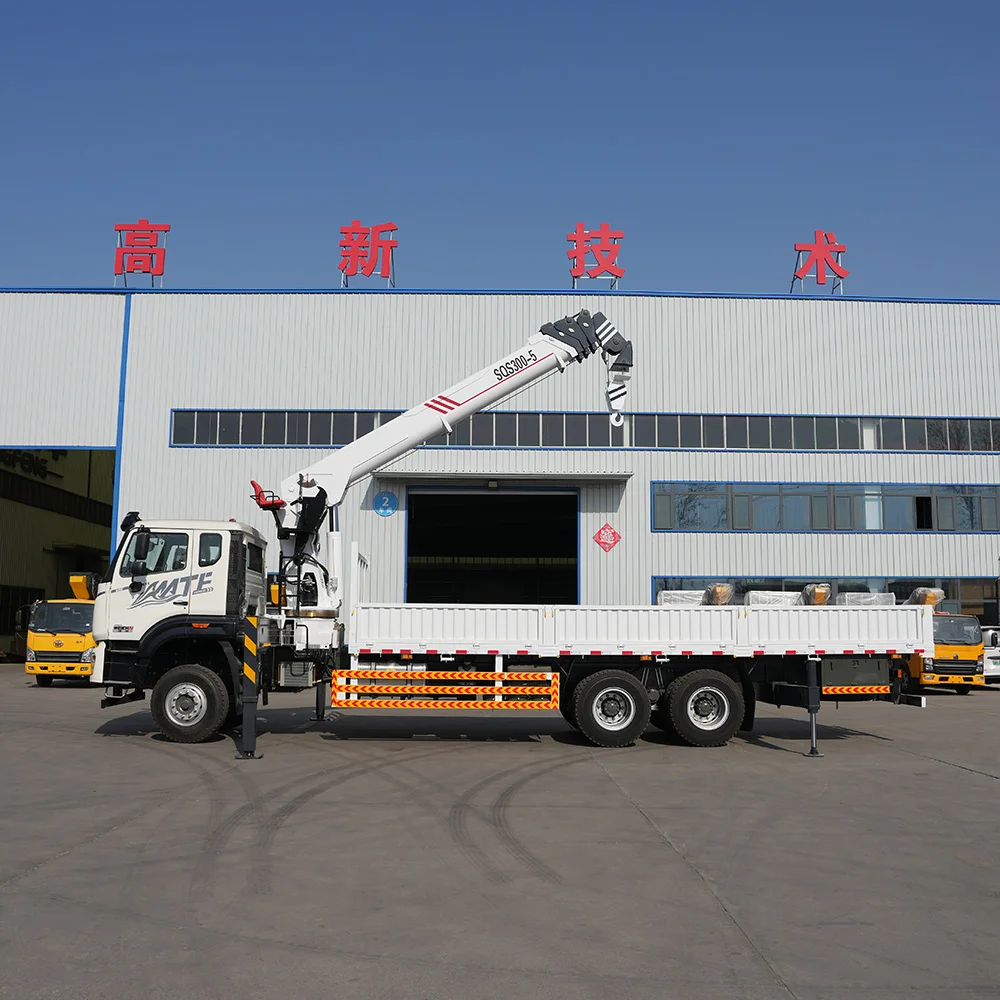 Saudi Arabia Popular Model HOWO MATE Truck Crane 6x4 Weichai Engine 320Hp Sinotruk JQCM Factory Supplier New Product for Sale