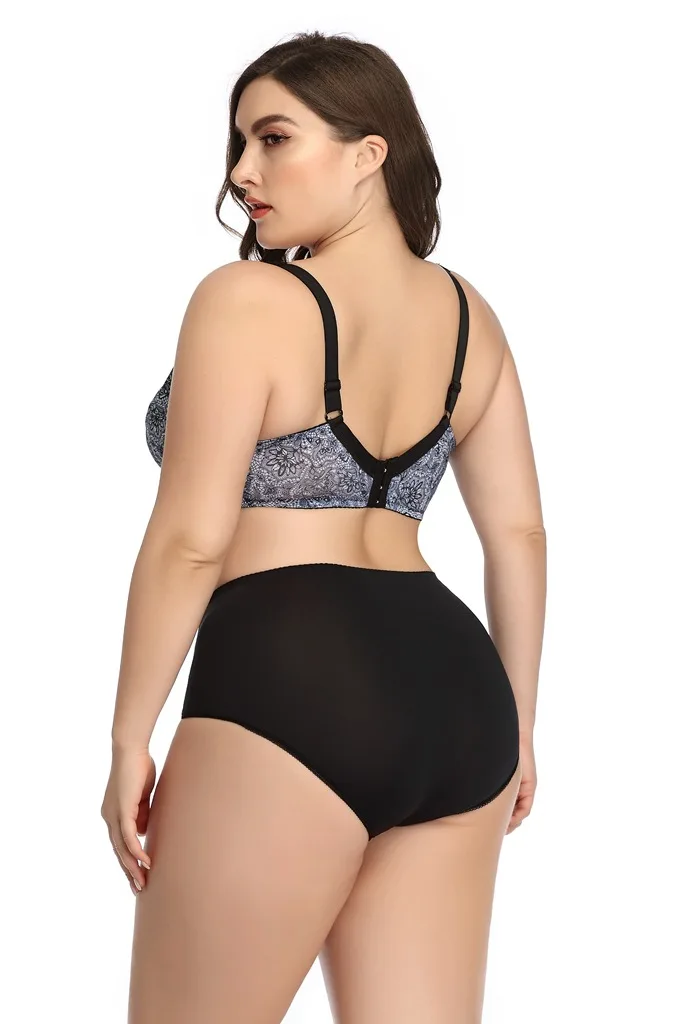 Plus-Size Two-Piece Bra Set, 38/85D-46/105D (193) product reference view 4