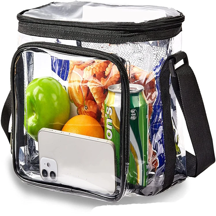 Custom Pvc Clear Lunch Bags For Work School Outdoor Picnic Storage Tote ...