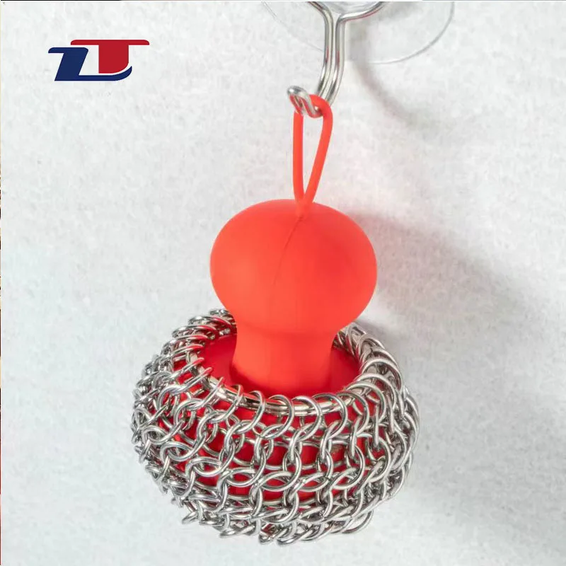 Cast Iron Scrubber Skillet Cleaner Chain Mail Pot Scrubber Pad