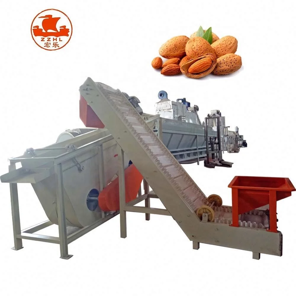Manufacturer Hazelnut Almond Hulling Peeling Machine Macadamia Cashew Pecan Nut Plam Kernel Shelling Machine