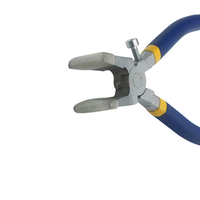 Breaker Grozer Pliers and Glass Running Pliers Kit With Rubber Tips Glass Pliers With Flat Jaws for Stained Glass