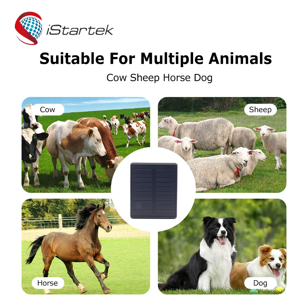 Mini Portable 4000mAh Solar Panel GPS Tracker for Big Animals Waterproof 4G Remote Control Feature for Horse Cow Cattle Tracking
