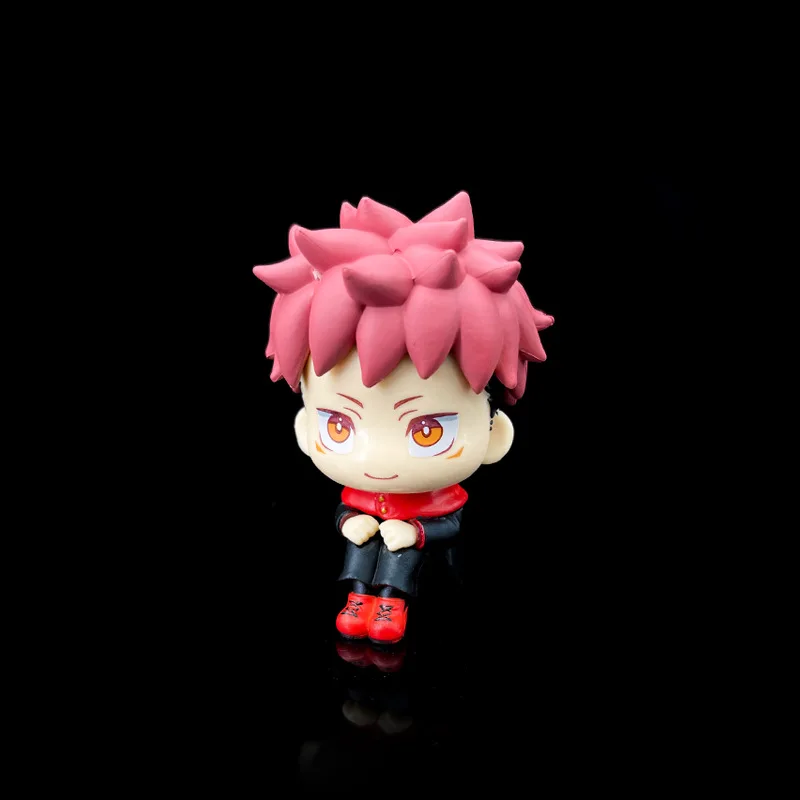 Back to the Battle Q Version of Knotweed Hisahito Five Wu Teacher Action Box Big Head Sitting Figure Decoration