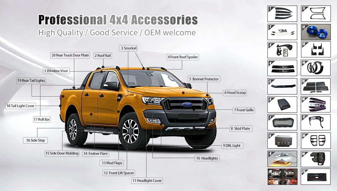 Ford ranger wildtrak 4x4 accessories discount