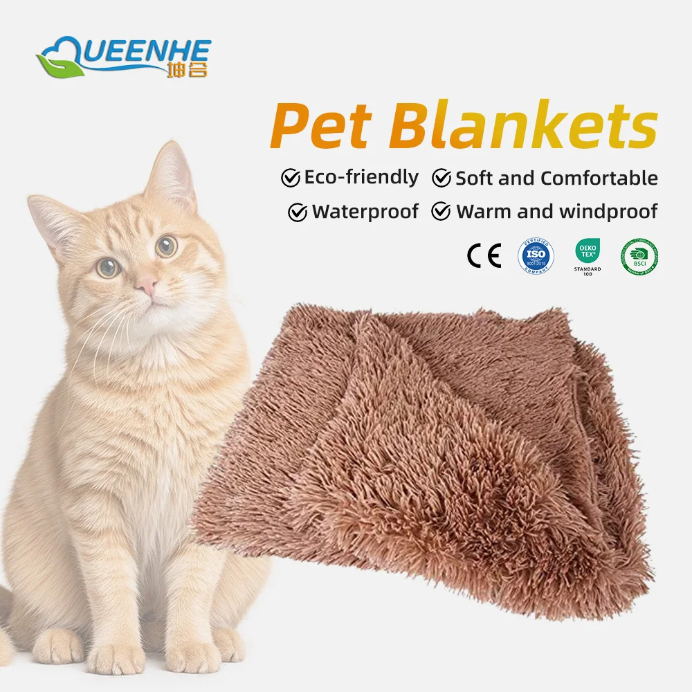 Washable Pet Blanket Premium Fluffy Flannel Fleece Cushion Soft and Wa - product detail 1