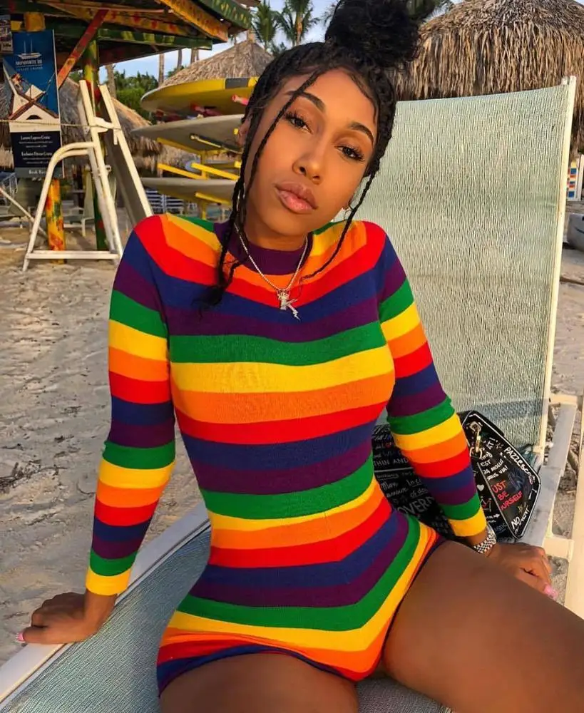 rainbow romper womens