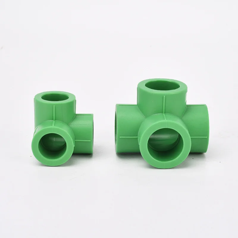 PPR Special Corner Three Way Four Straight Angle All Plastic Cross Hot and Cold Water Pipe Joint Hot Melt Fittings