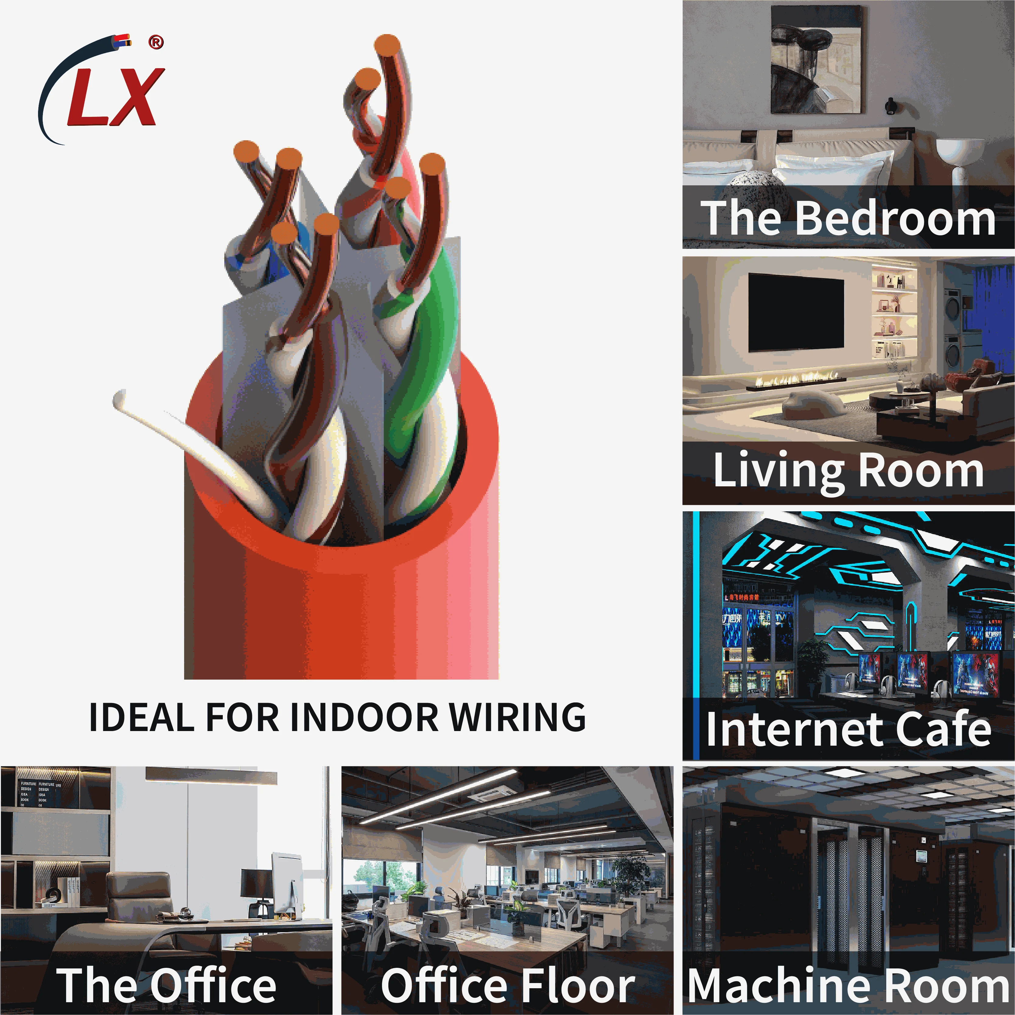 Factory Direct Supply 8 Utp Indoor 23awg Legrand Ftp Cat6 Outdoor Cable
