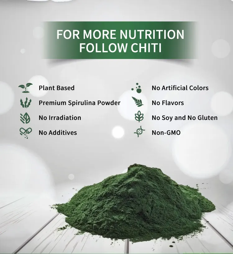 High Quality Bulk Organic Spirulina Chlorella Protein Powder Spirulina