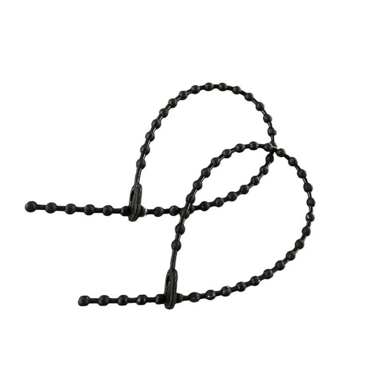 100 Stück Perlen-Kabelbinder Wiederverwendbar – 15,2 Cm, Verstellbar, Weiß, Aus Nylon 66 Für Drähte & Garten