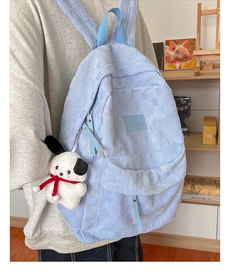 Nylon Waterproof The Spot Leisure College Students School Bag Fashion