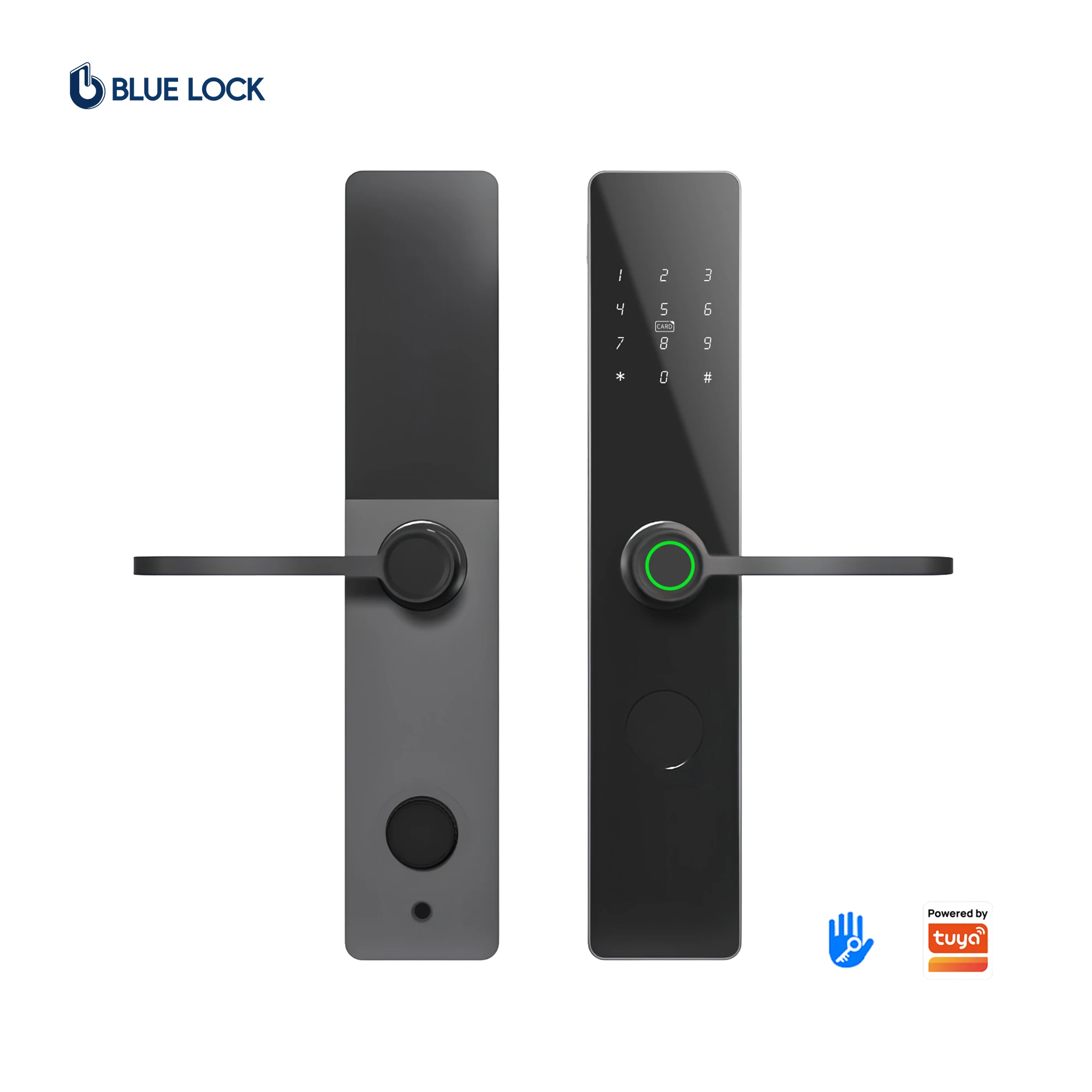 Bluelock Wooden Smart Lock TTlock Digital Biometric Fingerprint Keyless Entry for Home Security