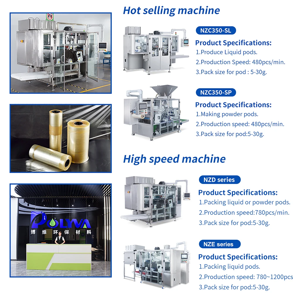 Polyva Machine Accurate High Speed Small Dose Powder Pods Packaging Washing Laundry Pods Filling Machine Machine