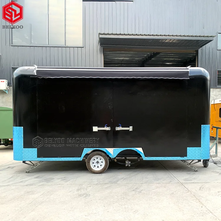 Custom Functional Mobile Stage Trailer Outdoor Events Advertising Digital Led Screen Billboard Food Trailer for Sale