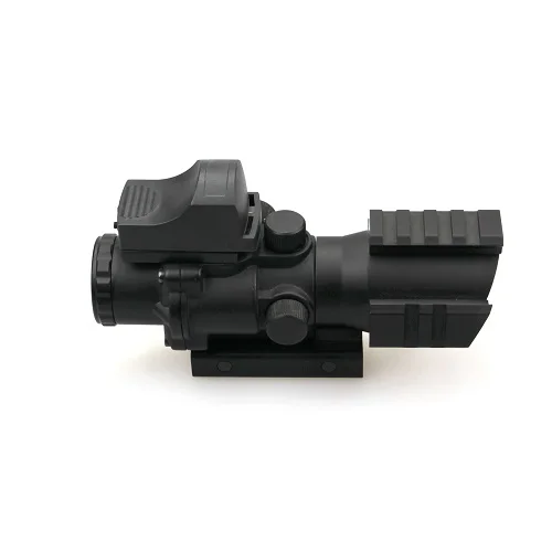 Factory 4x32 Prismatic Illuminated Glass Etched Scope with Mini Red Dot ...