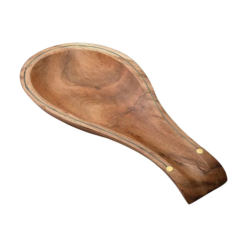 Современная деревянная подставка для ложки из акации кухонной