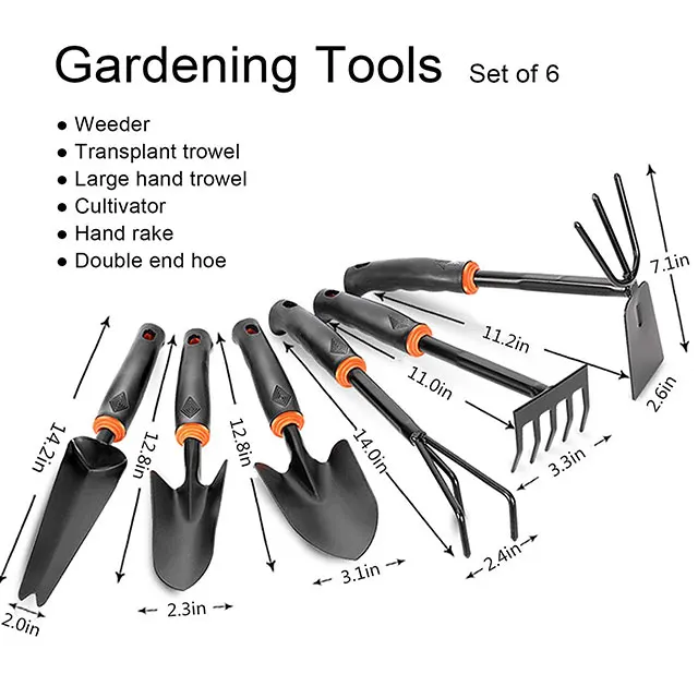 Стальные грабли с нескользящей ручкой, инструменты для садовой лопаты для кемпинга на открытом воздухе
