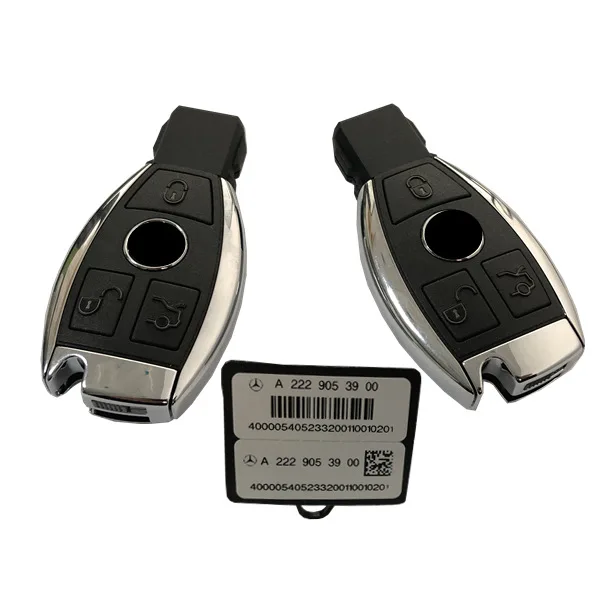 ORIGINAL Smart Key for  Benz 3Buttons 433MHz Blade HU64 FBS4 Part No a 222 905 39 00