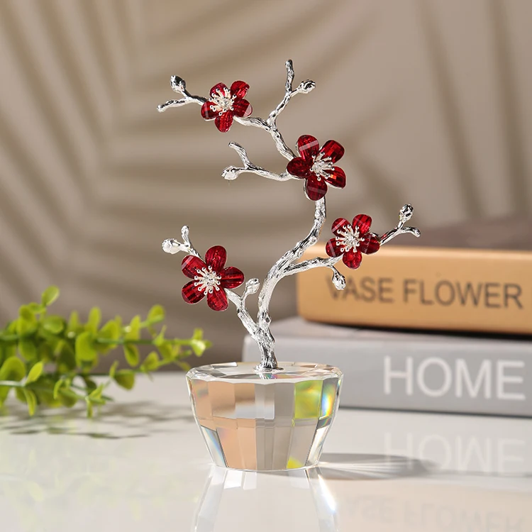 wholesale professional factory Souvenir decoration gifts wedding Crystal plum short branch for Valentine's Day Favors factory