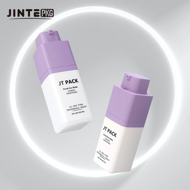 Empty 15ml 30ml 50ml  Face Cream Luxury Airless Pump Bottle With Twist Lotion Pump Plastic Bottle