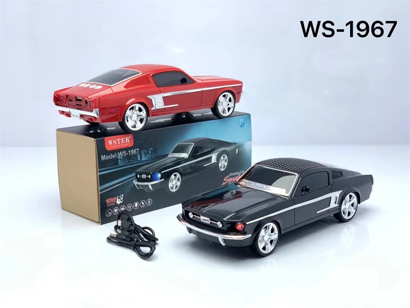 新しいWSTERカーシェイプスピーカーWS-1967サポートワイヤレスBTTWSAux