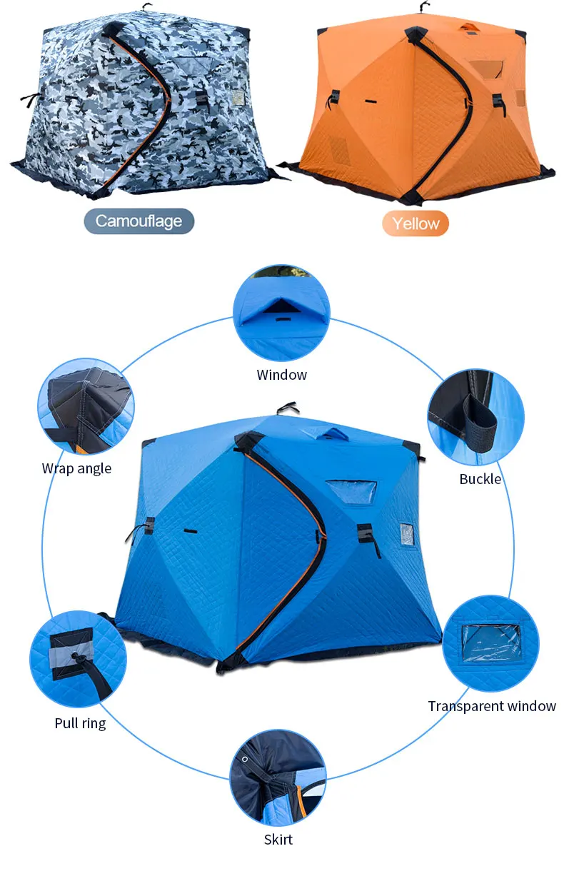Winpolar 34 Person Outdoor Camping Safari Tent Keep Warm Winter Ice Fishing Shelter Tent Buy