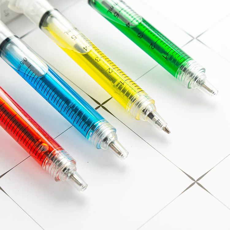 JH Promotional Medicine Injection Pen Hospital Ballpoint Plastic Syringe Pen