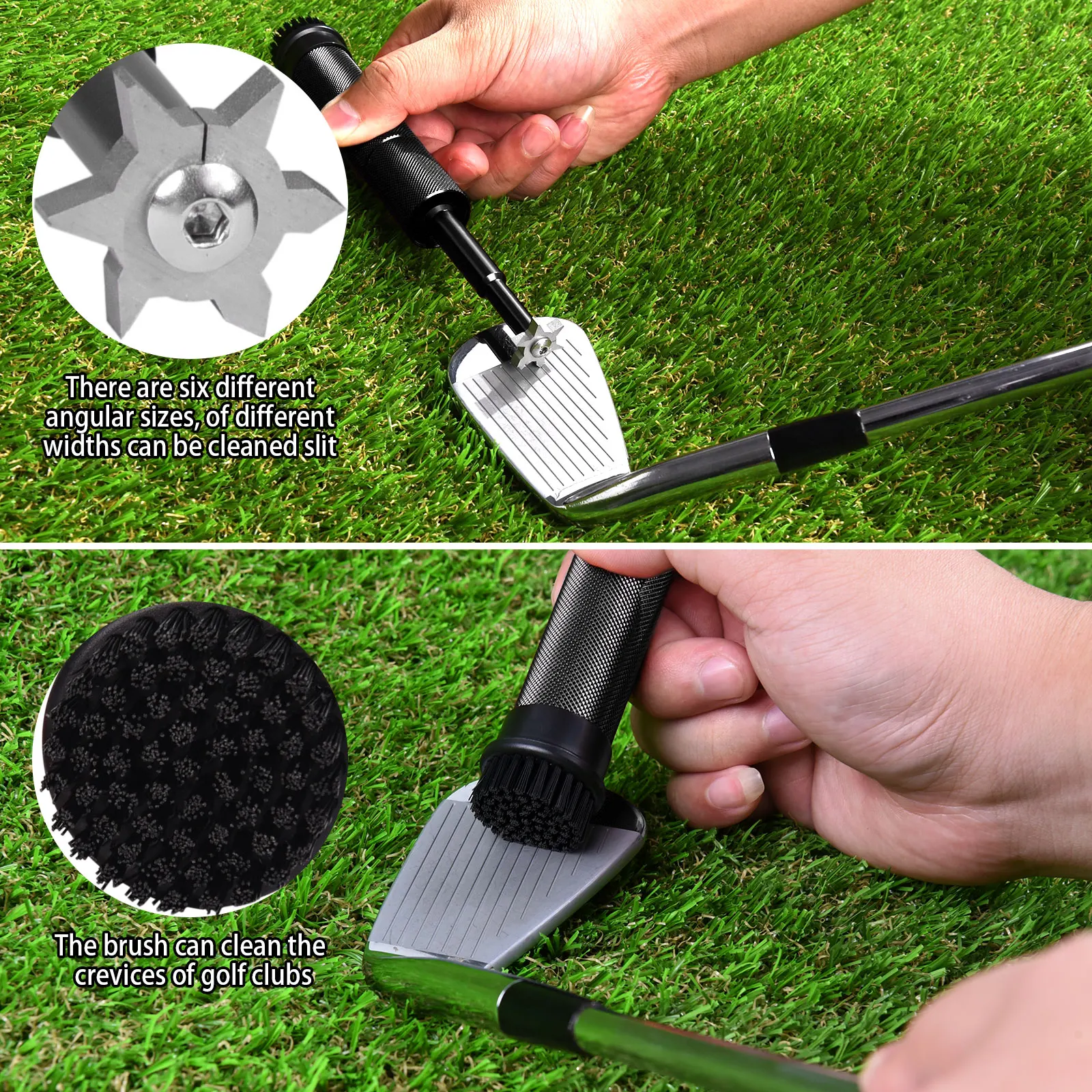 Factory Price Multicolored 6head Sleeve Golf Club Sharpener Cleaner