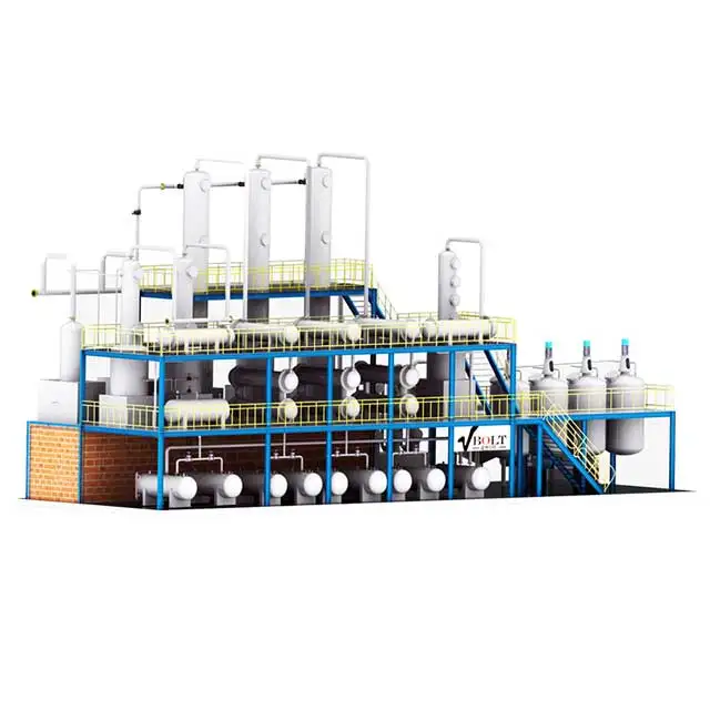 Pyrolysis Oil Making Motor Oil Extraction Waste Plastic to diesel Continuously Fuel Oil  Recycling Distillation Machine