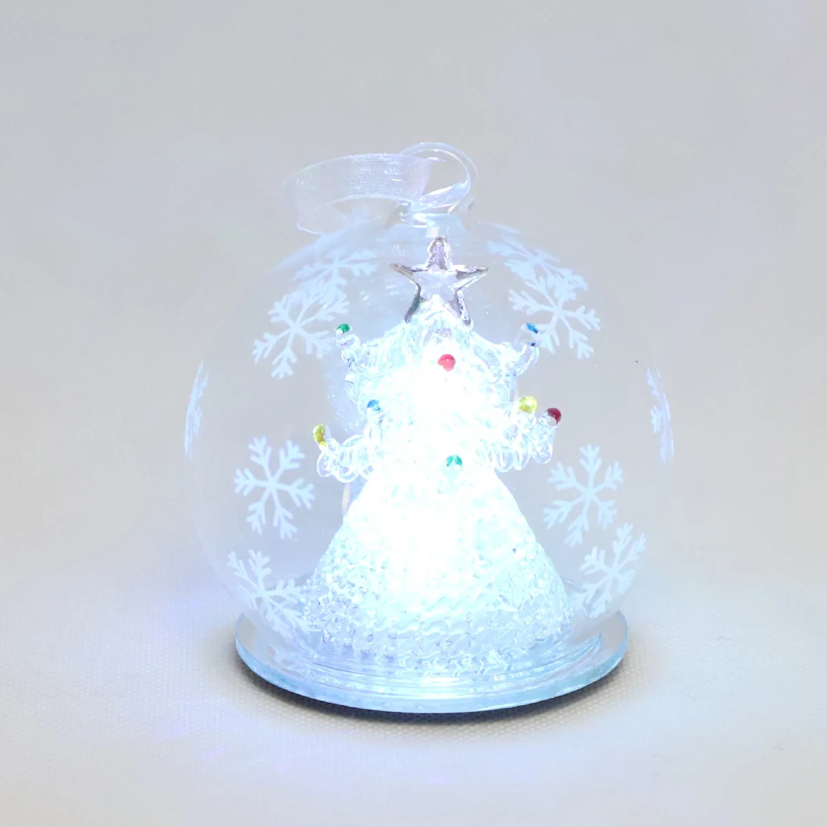 2024 New Christmas Decorative Glass Balls With LED Lights for Outdoor or Indoor Battery Operated Christmas Ornaments Balls supplier